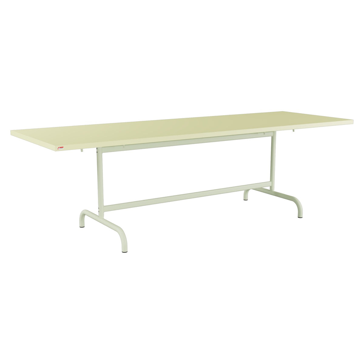 Schaffner Säntis Table repas rabattable 240x80cm – Jaune Buis 18 / Vert Pastel 64