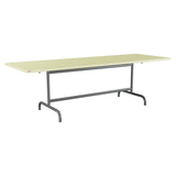 Schaffner Säntis Table repas rabattable 240x80cm – Jaune Buis 18 / Graphite 73