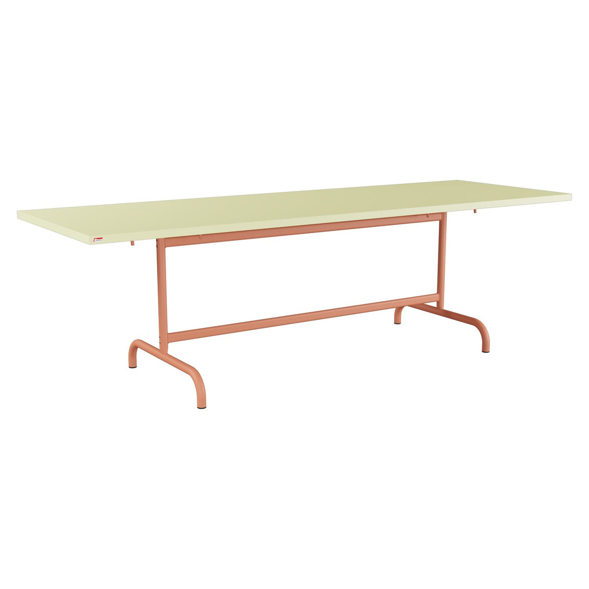 Schaffner Säntis Table repas rabattable 240x80cm – Jaune Buis 18 / Terracotta 84