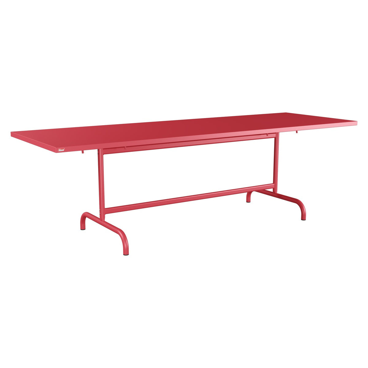 Schaffner Säntis Table repas rabattable 240x80cm – Rouge Érable 33 / Rouge Érable 33