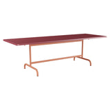 Schaffner Säntis Table repas rabattable 240x80cm – Bordeaux 38 / Terracotta 84