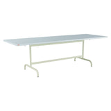 Schaffner Säntis Table repas rabattable 240x80cm – Bleu Pastel 51 / Vert Pastel 64
