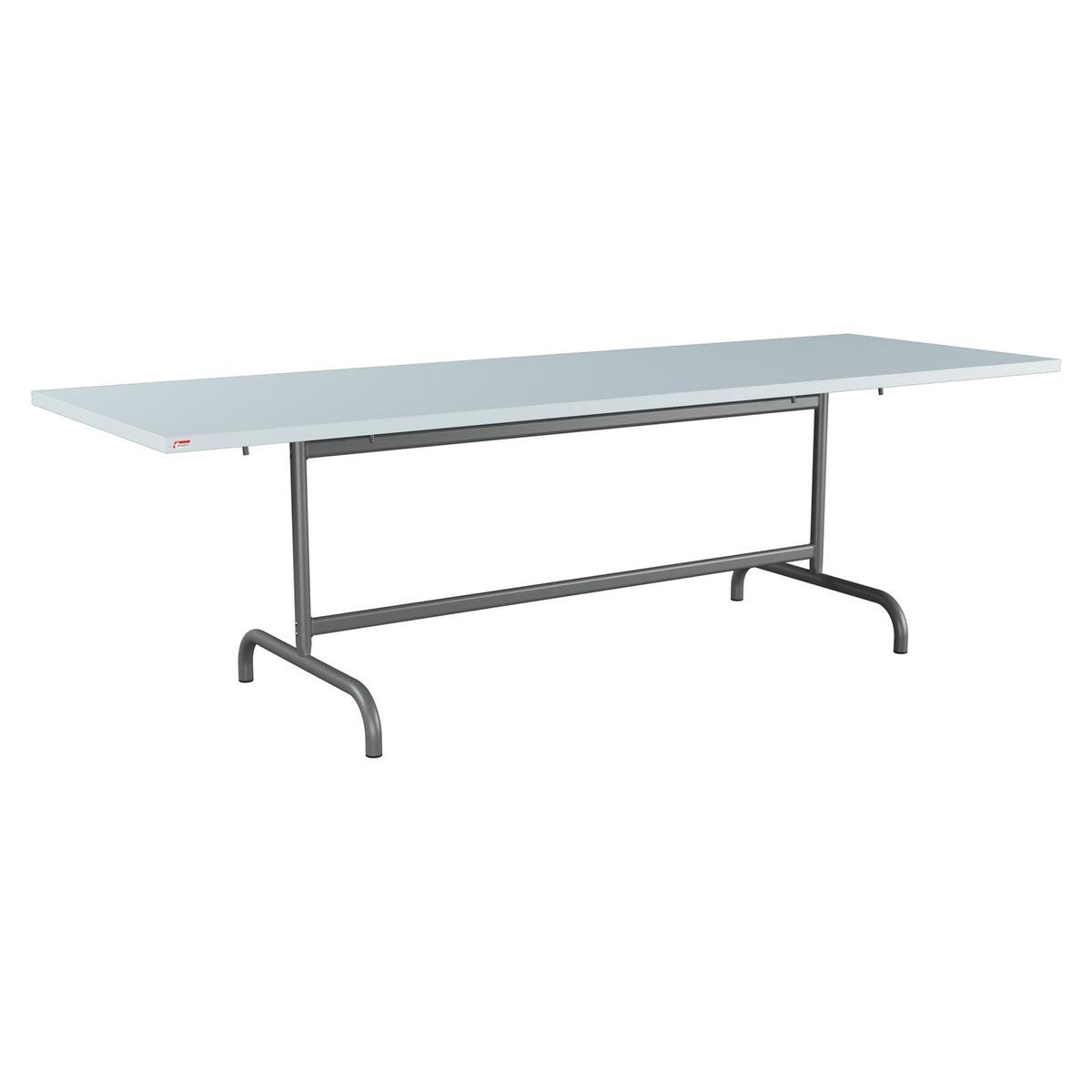 Schaffner Säntis Table repas rabattable 240x80cm – Bleu Pastel 51 / Graphite 73