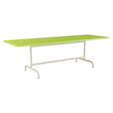 Schaffner Säntis Table repas rabattable 240x80cm – Vert clair 63 / Sable Pastel 15