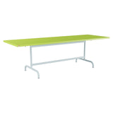 Schaffner Säntis Table repas rabattable 240x80cm – Vert clair 63 / Bleu Pastel 51