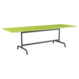 Schaffner Säntis Table repas rabattable 240x80cm – Vert clair 63 / Anthracite 77