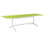 Schaffner Säntis Table repas rabattable 240x80cm – Vert clair 63 / Gris Argent 78