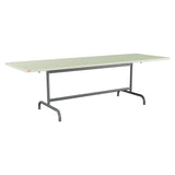 Schaffner Säntis Table repas rabattable 240x80cm – Vert Pastel 64 / Graphite 73