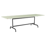 Schaffner Säntis Table repas rabattable 240x80cm – Vert Pastel 64 / Anthracite 77