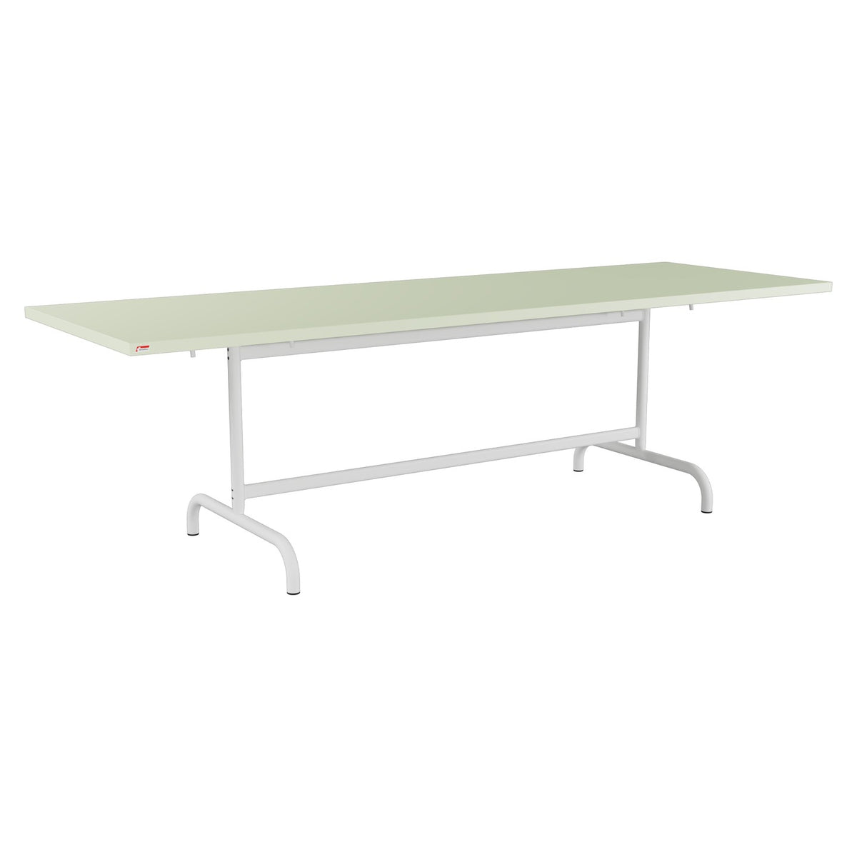 Schaffner Säntis Table repas rabattable 240x80cm – Vert Pastel 64 / Blanc 90
