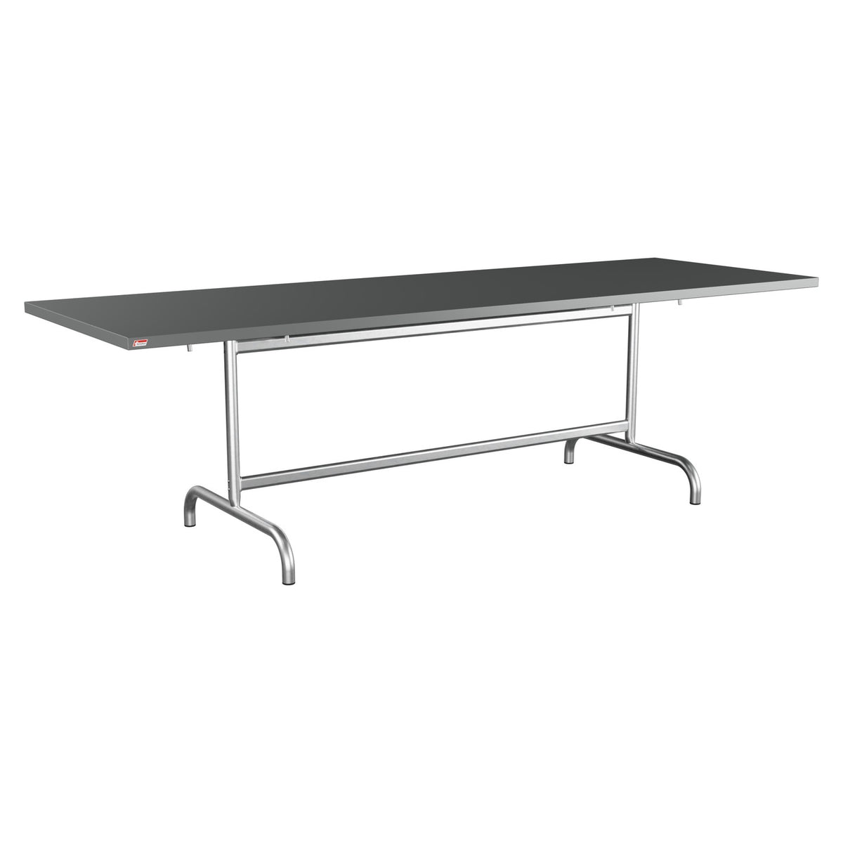Schaffner Säntis Table repas rabattable 240x80cm – Graphite 73 / Galvanisé à chaud 02
