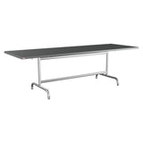 Schaffner Säntis Table repas rabattable 240x80cm – Graphite 73 / Galvanisé à chaud 02