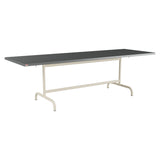 Schaffner Säntis Table repas rabattable 240x80cm – Graphite 73 / Sable Pastel 15