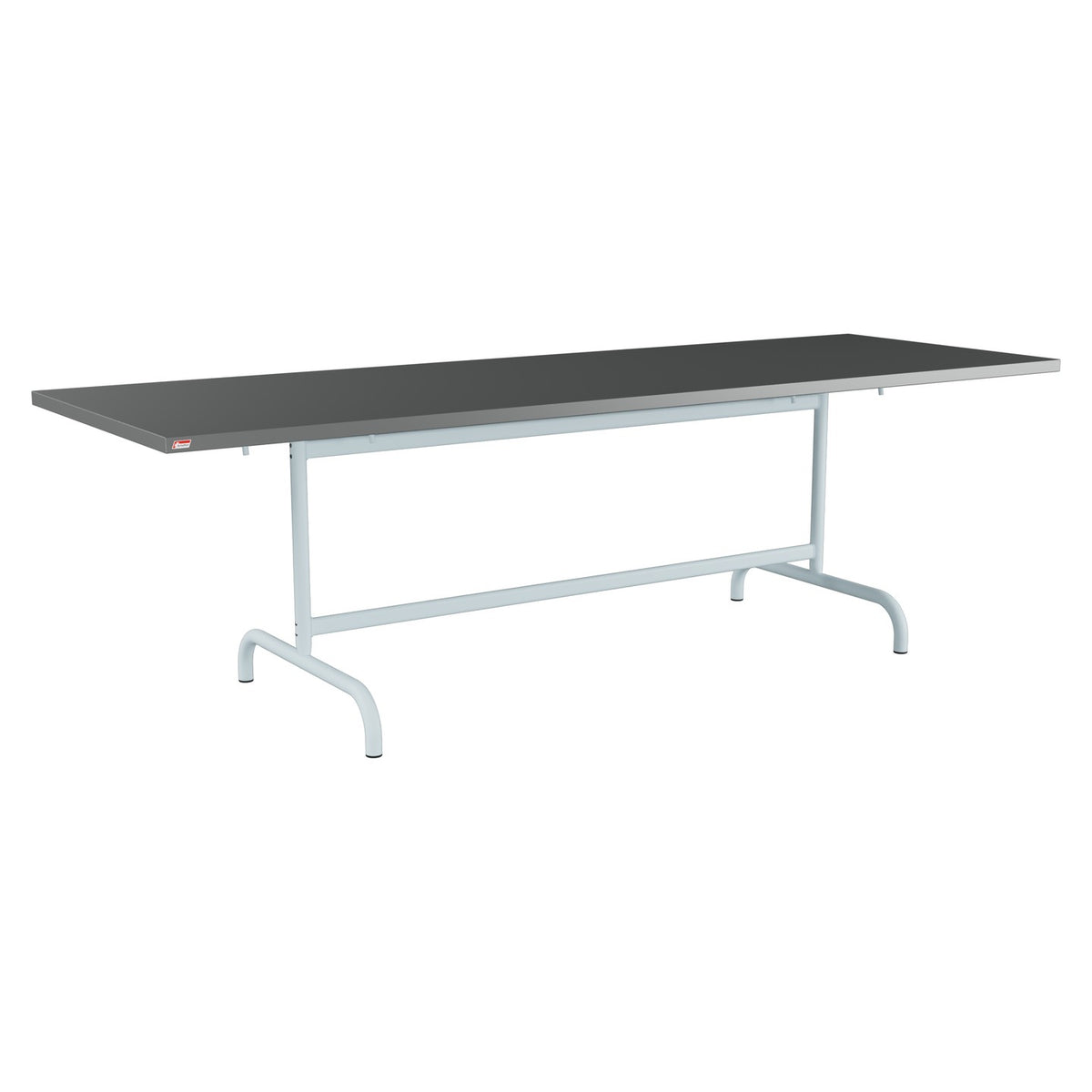 Schaffner Säntis Table repas rabattable 240x80cm – Graphite 73 / Bleu Pastel 51