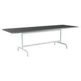 Schaffner Säntis Table repas rabattable 240x80cm – Graphite 73 / Bleu Pastel 51