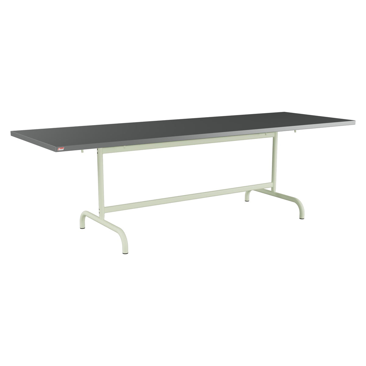 Schaffner Säntis Table repas rabattable 240x80cm – Graphite 73 / Vert Pastel 64