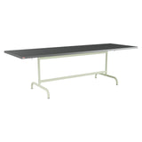 Schaffner Säntis Table repas rabattable 240x80cm – Graphite 73 / Vert Pastel 64