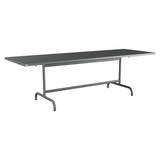 Schaffner Säntis Table repas rabattable 240x80cm – Graphite 73 / Graphite 73