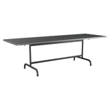 Schaffner Säntis Table repas rabattable 240x80cm – Graphite 73 / Anthracite 77