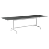 Schaffner Säntis Table repas rabattable 240x80cm – Graphite 73 / Gris Argent 78