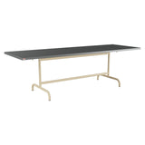 Schaffner Säntis Table repas rabattable 240x80cm – Graphite 73 / Marron Pastel 83
