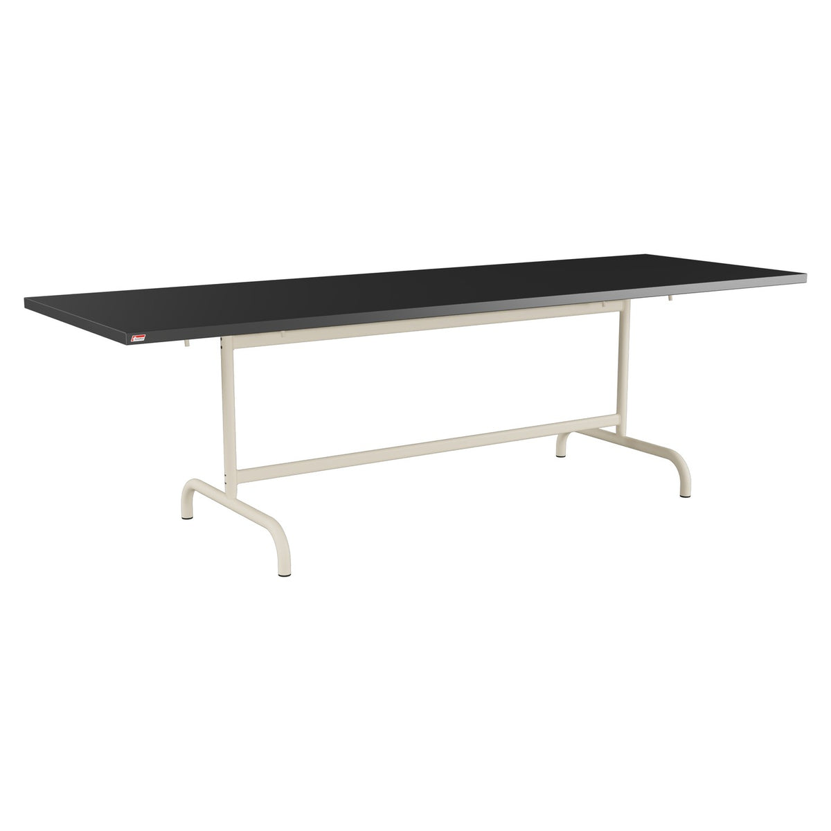 Schaffner Säntis Table repas rabattable 240x80cm – Anthracite 77 / Sable Pastel 15