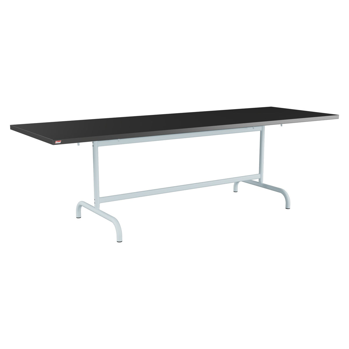 Schaffner Säntis Table repas rabattable 240x80cm – Anthracite 77 / Bleu Pastel 51