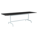 Schaffner Säntis Table repas rabattable 240x80cm – Anthracite 77 / Bleu Pastel 51