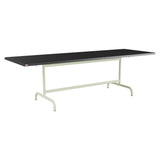 Schaffner Säntis Table repas rabattable 240x80cm – Anthracite 77 / Vert Pastel 64