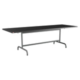 Schaffner Säntis Table repas rabattable 240x80cm – Anthracite 77 / Graphite 73