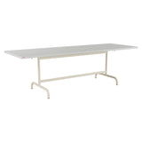 Schaffner Säntis Table repas rabattable 240x80cm – Gris Argent 78 / Sable Pastel 15