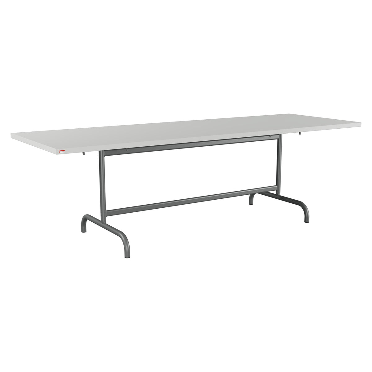 Schaffner Säntis Table repas rabattable 240x80cm – Gris Argent 78 / Graphite 73