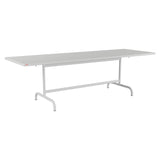 Schaffner Säntis Table repas rabattable 240x80cm – Gris Argent 78 / Gris Argent 78