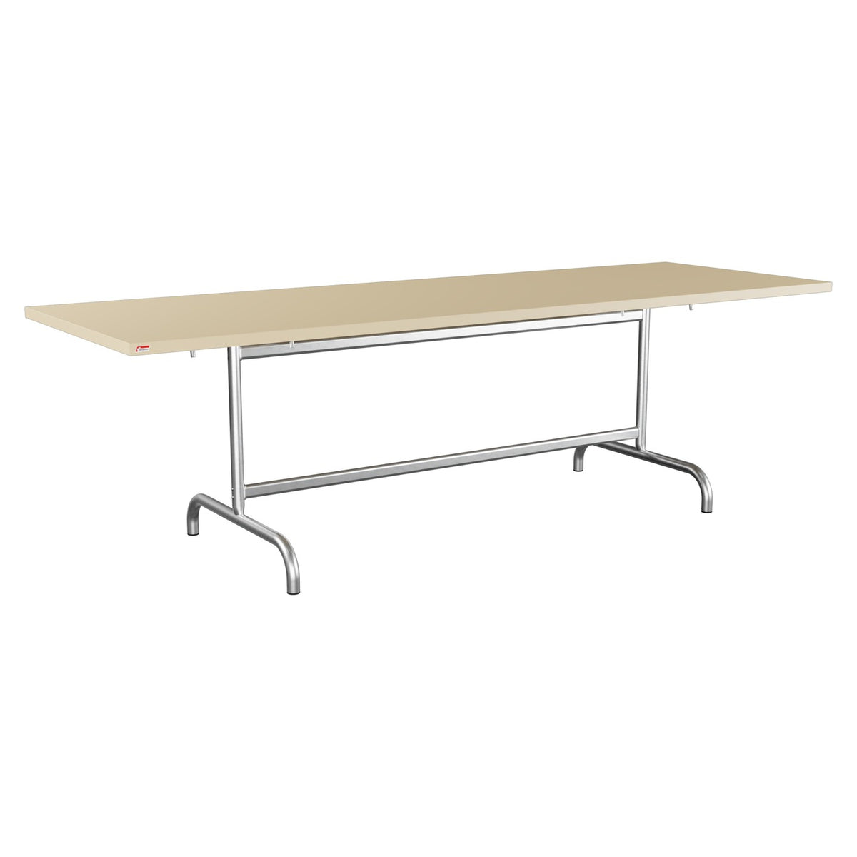 Schaffner Säntis Table repas rabattable 240x80cm – Marron Pastel 83 / Galvanisé à chaud 02