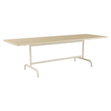 Schaffner Säntis Table repas rabattable 240x80cm – Marron Pastel 83 / Sable Pastel 15