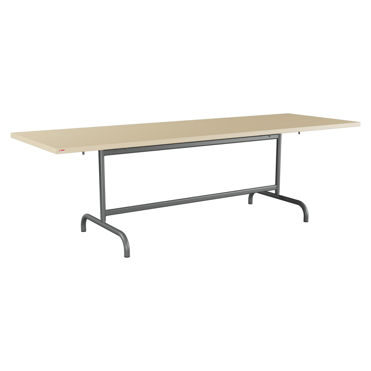 Schaffner Säntis Table repas rabattable 240x80cm – Marron Pastel 83 / Graphite 73