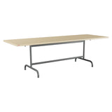 Schaffner Säntis Table repas rabattable 240x80cm – Marron Pastel 83 / Graphite 73