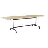 Schaffner Säntis Table repas rabattable 240x80cm – Marron Pastel 83 / Anthracite 77