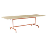 Schaffner Säntis Table repas rabattable 240x80cm – Marron Pastel 83 / Terracotta 84