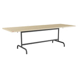 Schaffner Säntis Table repas rabattable 240x80cm – Marron Pastel 83 / Noir 91