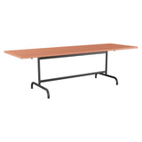 Schaffner Säntis Table repas rabattable 240x80cm – Terracotta 84 / Anthracite 77