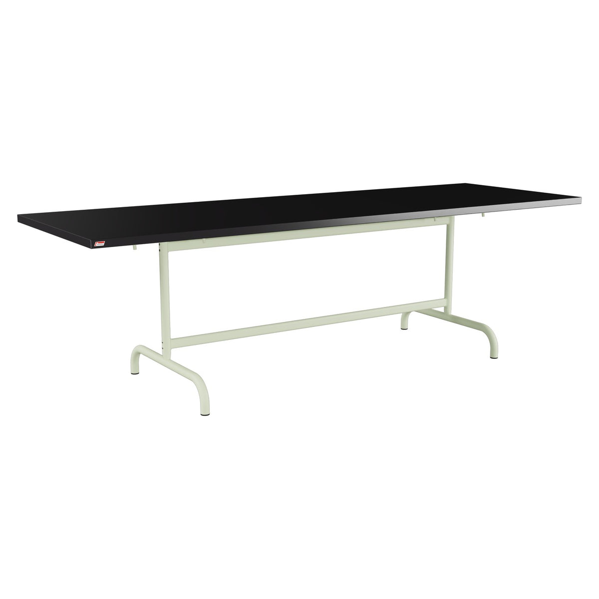 Schaffner Säntis Table repas rabattable 240x80cm – Noir 91 / Vert Pastel 64