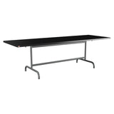 Schaffner Säntis Table repas rabattable 240x80cm – Noir 91 / Graphite 73