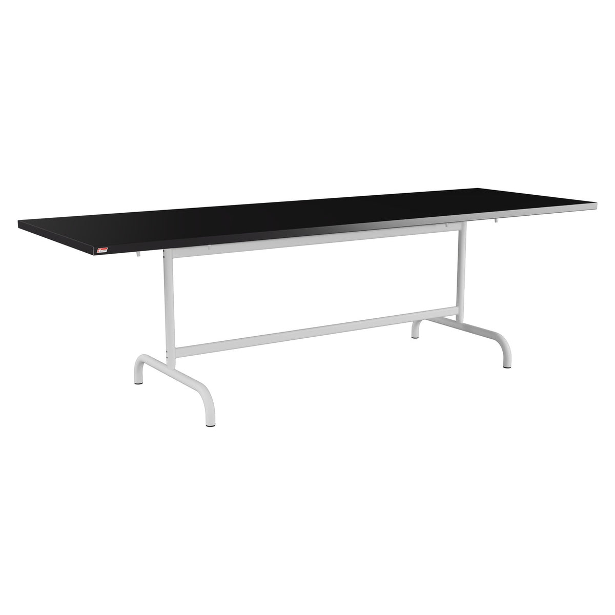 Schaffner Säntis Table repas rabattable 240x80cm – Noir 91 / Gris Argent 78