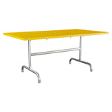 Schaffner Säntis Table repas rabattable 165x90cm – Jaune 11 / Galvanisé à chaud 02