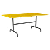 Schaffner Säntis Table repas rabattable 165x90cm – Jaune 11 / Noir 91