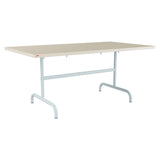 Schaffner Säntis Table repas rabattable 165x90cm – Sable Pastel 15 / Bleu Pastel 51