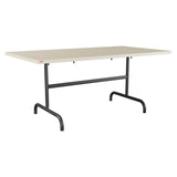 Schaffner Säntis Table repas rabattable 165x90cm – Sable Pastel 15 / Anthracite 77