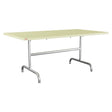 Schaffner Säntis Table repas rabattable 165x90cm – Jaune Buis 18 / Galvanisé à chaud 02