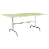 Schaffner Säntis Table repas rabattable 165x90cm – Jaune Buis 18 / Galvanisé à chaud 02